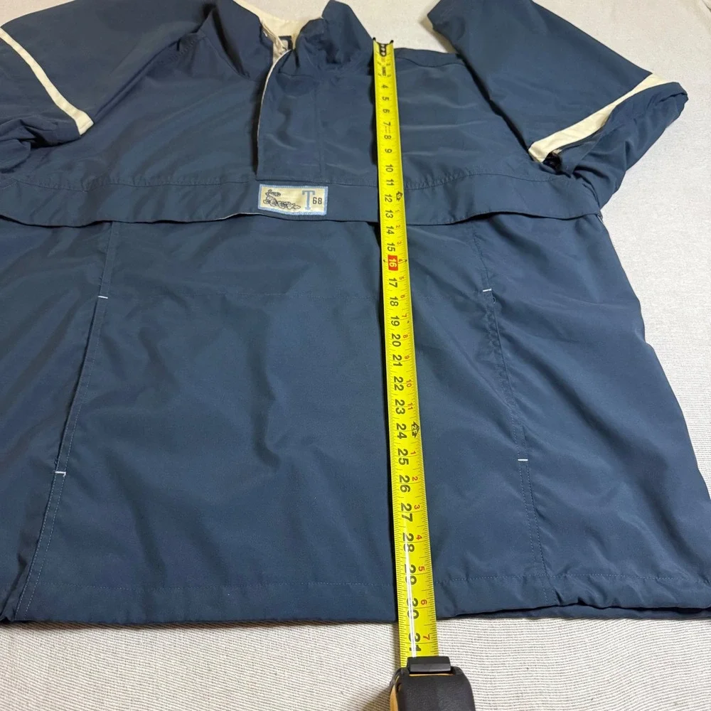 Disney Store Anorak Jacket Men XL Blue Tigger T68 Zip Off Sleeve Windbreaker